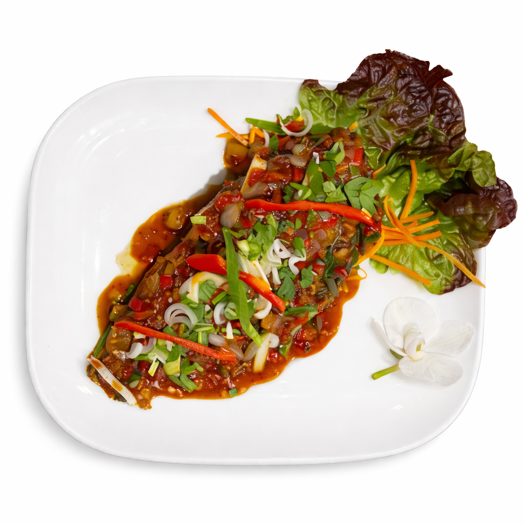 Daurade aux épices et piments